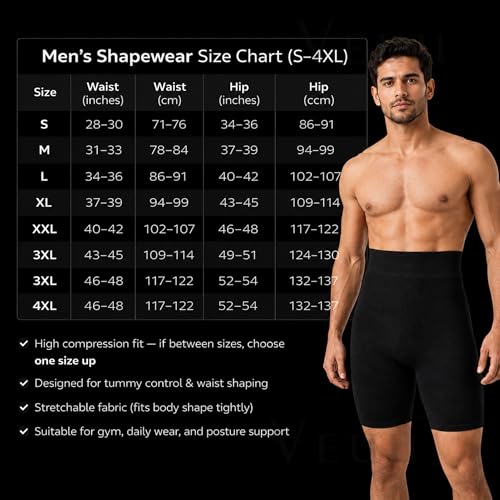 Image of Tummy Tucker Men Shapewear Body Shaper for Men's Body Men's Seamless Shaper Slimming Compression Underwear Body Shaper for Men Tummy Control