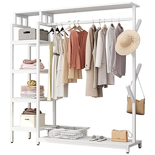 Kleiderständer, Schwerlast Garderobenständer mit 5 Ebenen und...