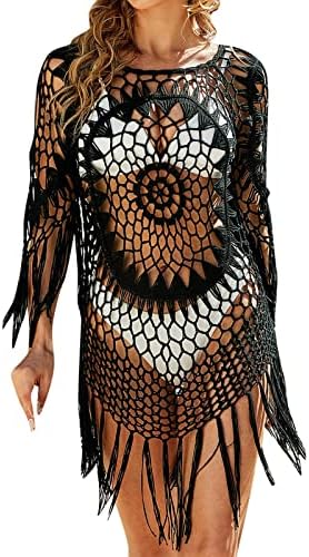 MIASHUI Womens Swimwear with Shorts Cover Pullover Bikini Swimsuit Women Blouse Bathing Suits for Women Plus Size with Skirt Black