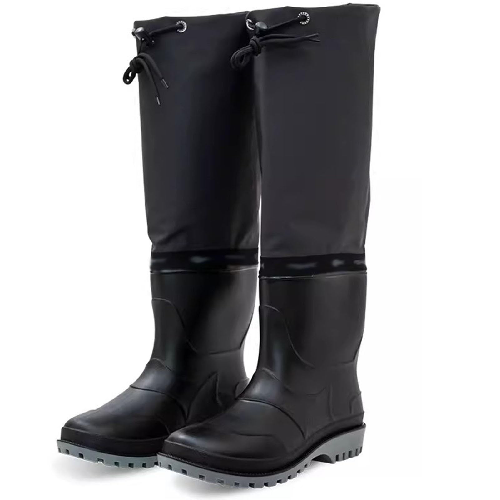 Stivali A Coscia Stivali da trampoliere da pesca in nylon impermeabili, con suola con tacchetti, leggeri e facili da trasportare(Size:41 EU)