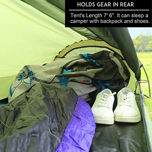 Preself Ultralight One Person Tent, Bivy Bivvy Solo Tent, Motorcycle Cycling Backpacking Hiking (Ultralight) #TOP6