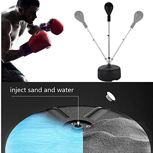 Punching Bag Freestanding Boxing Bag Reflex Speed Ball with Adjustable Height Fitness boxing stand for Adults Teenagers Kids