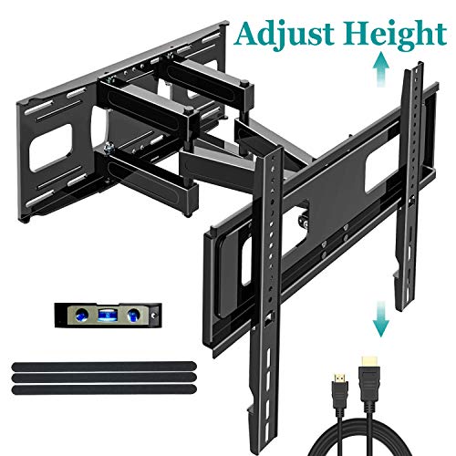 Full Motion TV Wall Mount Bracket for 27-65 Inch Flat Curved Panel Screen
