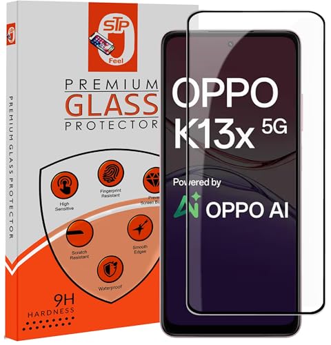 Image of Premium Tempered Glass Screen Protector Compatible For Oppo K13X 5G (6.67 Inch, Pack of 1) | Edge to Edge Coverage With Easy to installation kit for Smartphone
