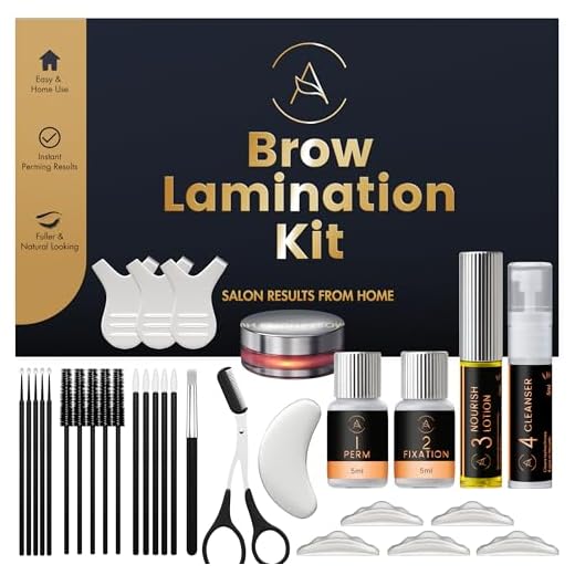 Kit Laminado de Cejas, Brow Lamination Kit Dura 6-8 Semanas - 15 Usos - Profesional y Principiante, Cejas Laminadas seguras y efectivas - ABK1