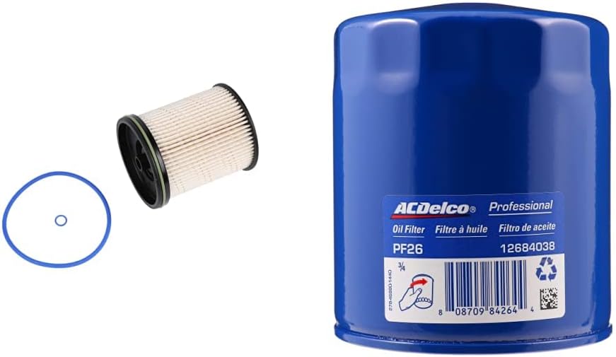GM Genuine Parts TP1015 Fuel Filter with Seals & ACDelco GM Original Equipment PF26