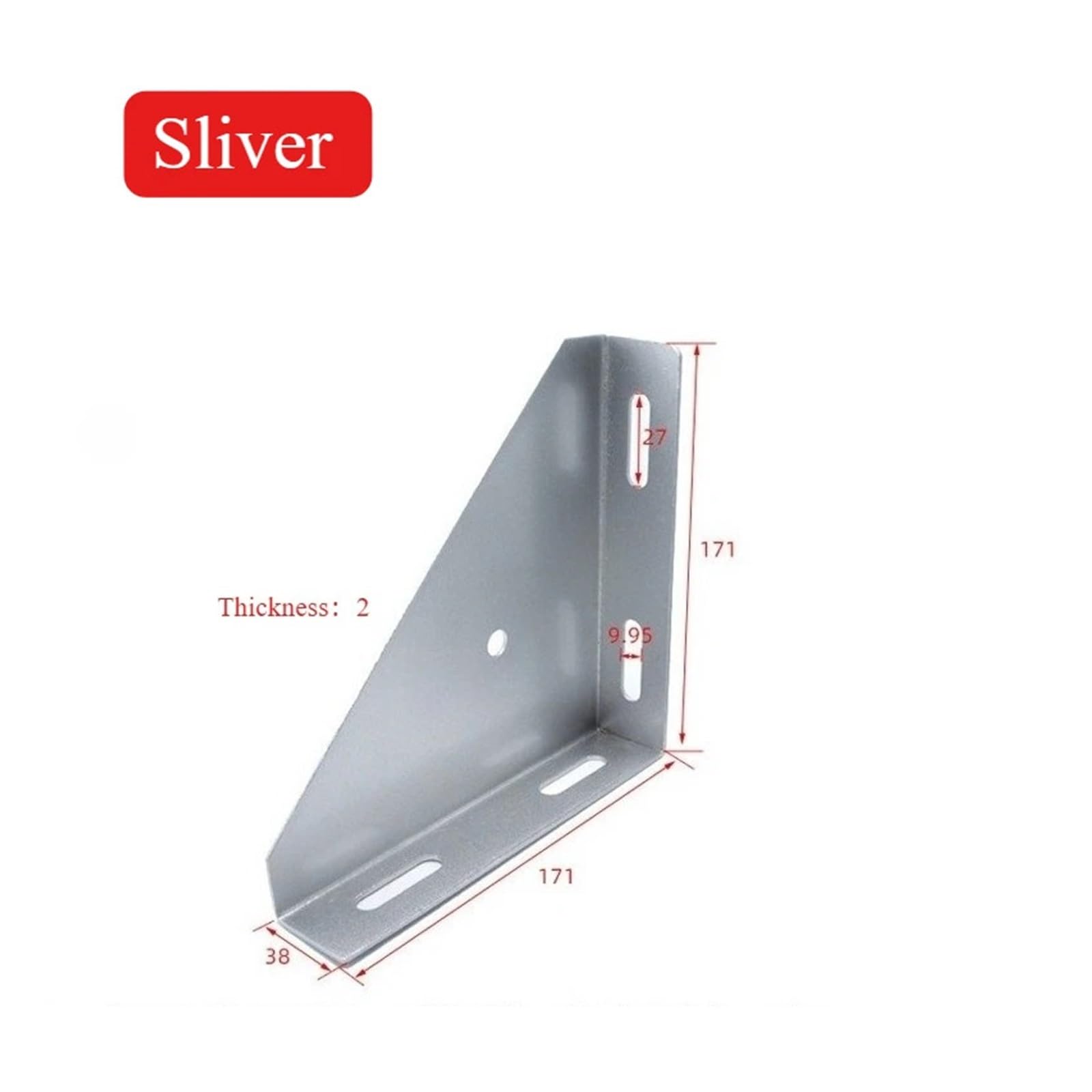 Soporte de ángulo Base grande, pieza conexión placa acero, refuerzo accesorios perfil aluminio Industrial