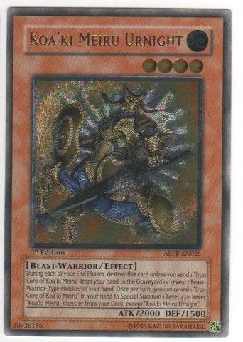 Amazon.com: Yu-Gi-Oh! - Koa'Ki Meiru Urnight (ABPF-EN025
