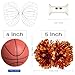 aiviwiai Professional Metallic Cheerleading Pom Poms with Baton Handle, 1 Pair Vibrant Cheerleader Poms for Cheer Squad Spirit, Dance Performance Gear, Team Sports Accessories
