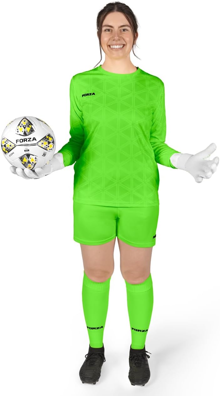 FORZA Women’s Soccer Long Sleeve Goalkeeper Kit - [4 Colors] – Sizes XS-XL