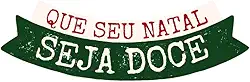Adesivo Decorativo Natalino Que Seu Natal Seja Doce, Verde e Vermelho, para Notebook e Laptop, Estilo Banner (2, 19x19cm)