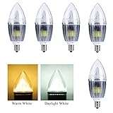 B11 LED Light Bulbs-40W Equivalent Chandelier LED Light Bulbs, 2700K Warm White, E12 Candelabra Base, Pack of 10