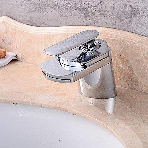 Robinet de cascade de bassin mitigeur lavabo salle de bain et cuisine eau chaude froide