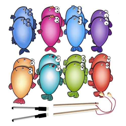 Lettera Riutilizzabile Tracing Cards Game Pesca Magnetica Set Per Bambini Assistenza Didattica Educativa Interattiva Secco Cancella Pesce Per Bambini Apprendimento Delle Lingue Game Pesca