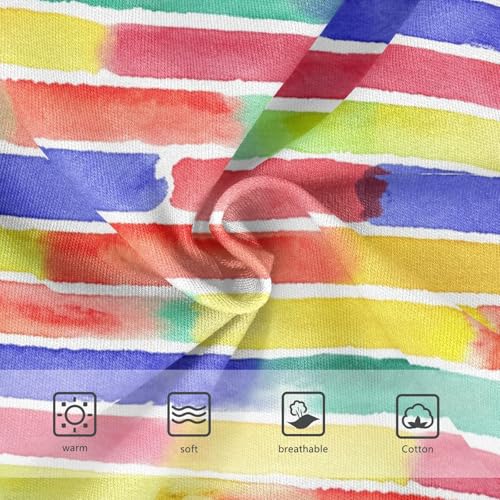 Vibrant Colorful Stripes Panties for Girl Toddler Girls Underwear Cotton Animal Briefs Kids Undies 2t3