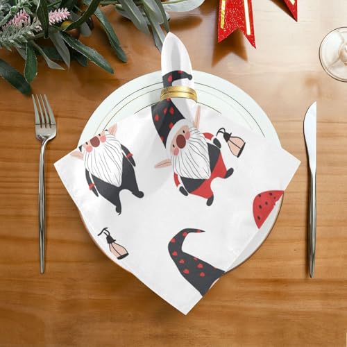 Servilletas de Tela Navidad Multicolor Set 6 20x20 pulg miniatura 3