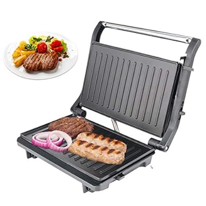 Tischgrill elektrisch | intelligenter Kontaktgrill | Panini & Sandwich Maker | passt Temperatur + Grillzyklus ans…