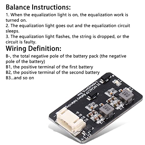 Módulo de equilibrio activo para baterías, ecualizador activo de balance de energía, módulo de transferencia inductiva de energía (3S), 2,0 V–4,5 V, 1,2 A miniatura 6