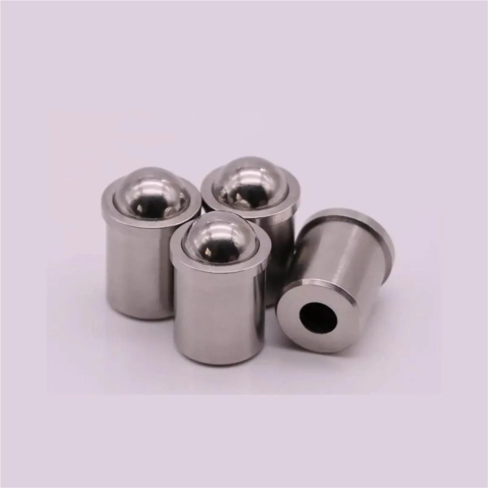 Steckkugel-Feder, Einpress-Positionierungskugelstößel 304 Edelstahl Silber Mehrere Größen 10er-Pack(M5X6)