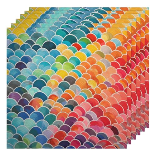 Servilletas de Tela Multicolor Animal Print x6 50.5x50.5 cm miniatura 1