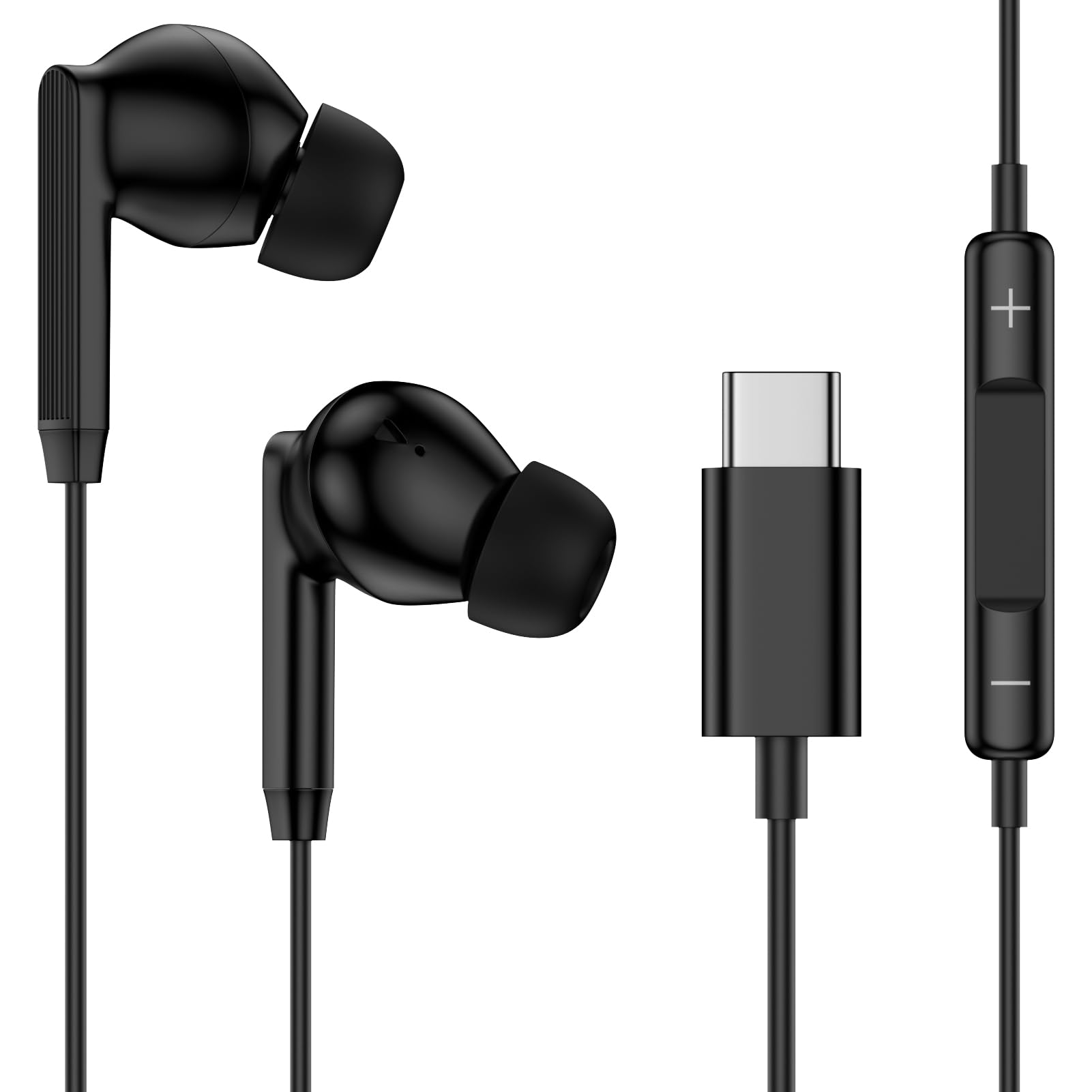 USB C Headphone for Samsung Galaxy A17 A16 A26 A36 A56 S25 Ultra S24 Samsung Earbuds Wired Ear