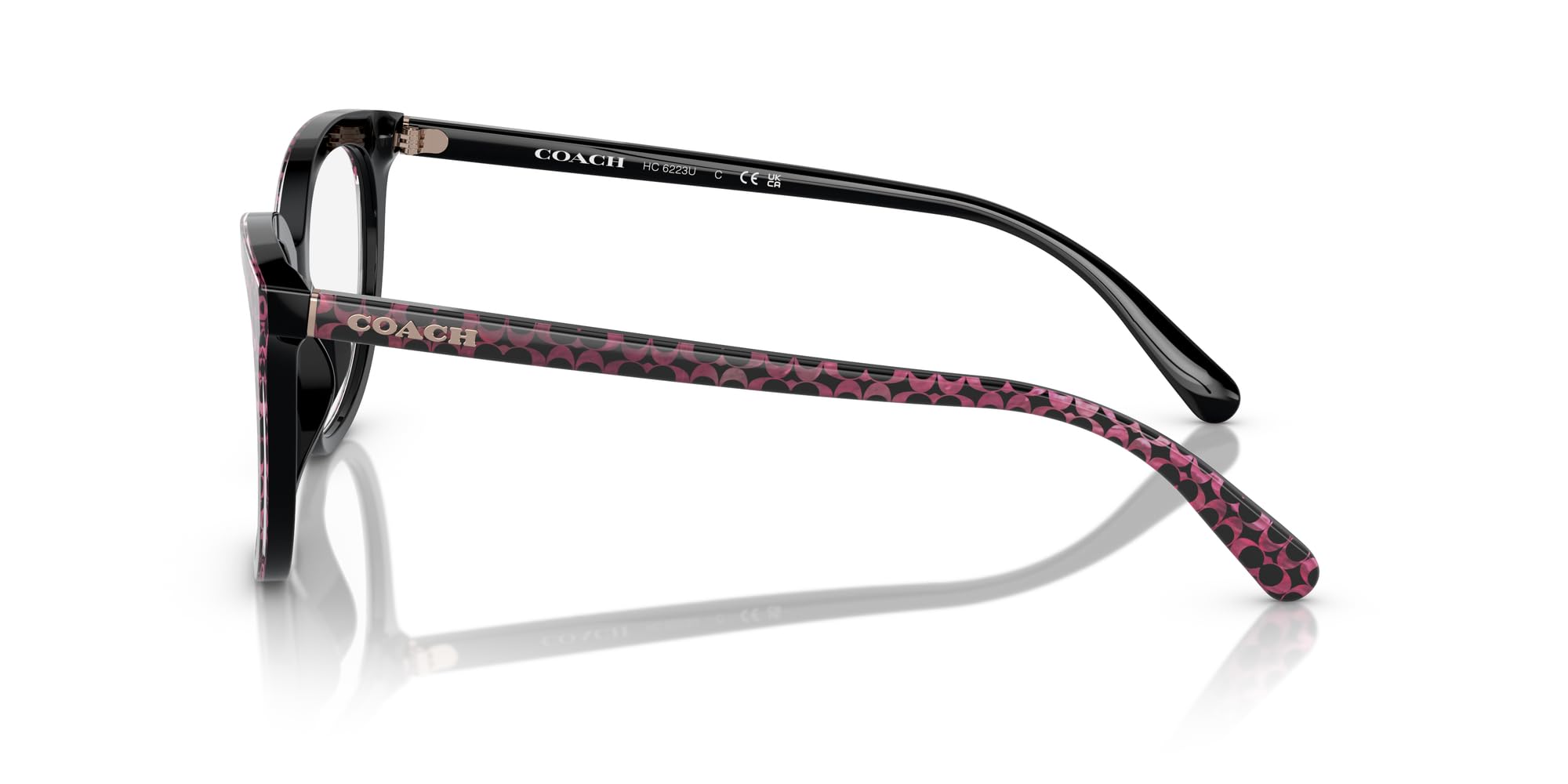 Coach HC6223U Uniwersalne oprawki do okularów korekcyjnych, soczewka Ruby Pearl Signature C/Demo, 51 mm