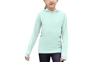 Zaclotre Kids UPF50+ Sun Protection Shirt for Quick Dry Fit Outdoor Sports