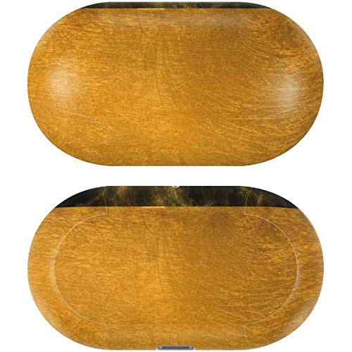 Skinit Decal Audio Skin Compatible with Galaxy Buds+ - Officially Licensed Originally Designed Black and Gold Split Marble Design