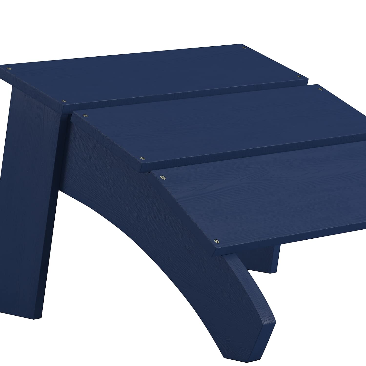 Flash Furniture Sawyer - Otomana Adirondack de Grado Comercial para Interiores y Exteriores, Color Azul Marino