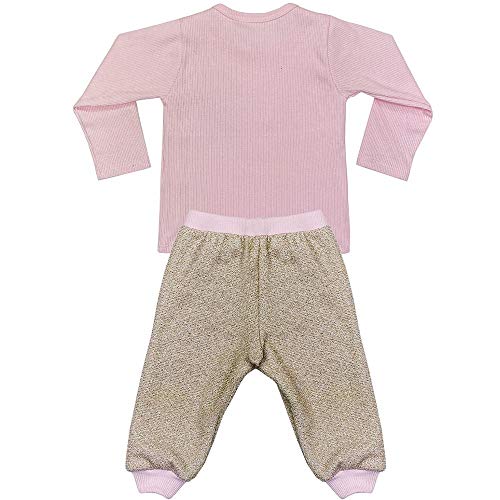 Pijama Look Jeans Menina Longo Rosa - COR 02 - G
