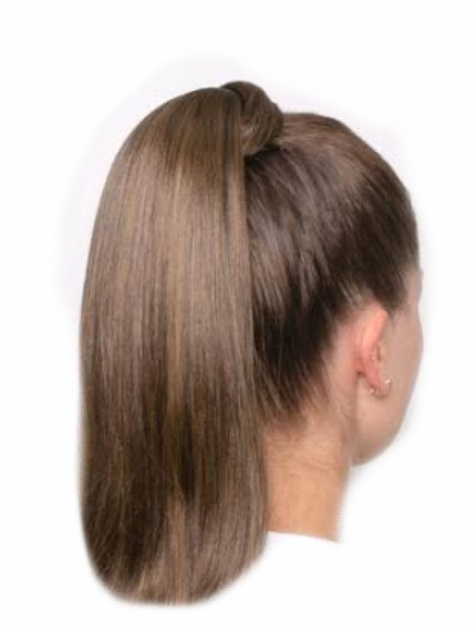 Arth Small Ponytail Hair Extension Hairpiece Pack of 1 Natural Goldish Brown Braid Choti, Draw String Thread Tie Up Wedding Bridal Beauty Accessory Bride Style Accessories Hear Baal Wig-image-1