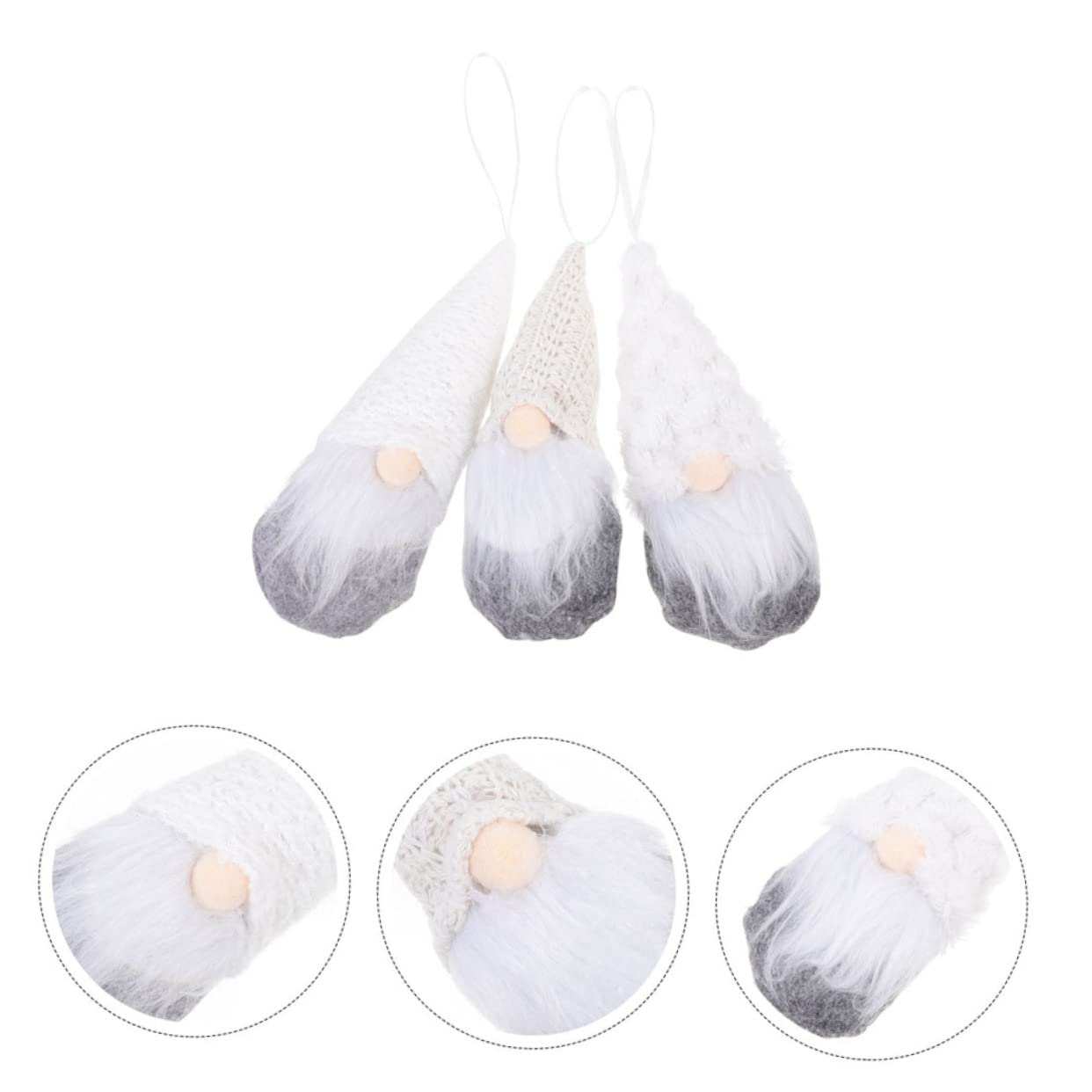 ABOOFAN 18 Piezas muñeca de Navidad decoración Dormitorio muñecos navideños Colgante de encantadores Colgantes de Rodolfo Colgando Adornos muñeco Colgante paño