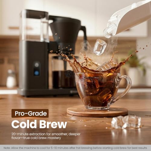 Image of Kismile SCA-Certified 8-Cup Drip Coffee Maker with Pour-Over Control