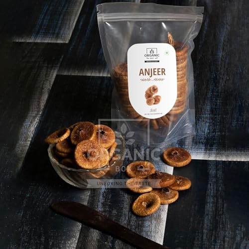 Image of Organic Box Afghani Anjeer Figs - Afghanistan Dry Anjir (Dried Figs) Dry Fruits Diwali Gift Pack (1 Kg)