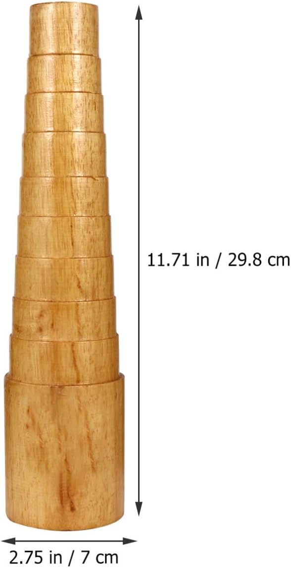 Beatifufu Wood Bracelet Mandrel for Bangle Shaping and Resizing DIY
