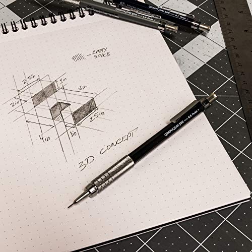 Pentel GraphGear 500 Limited Edition Mechanical Pencil, Classic Colors Box Set, 0.3, 0.5, 0.7, 0.9mm point sizes included, Box of 4 Pencils (PG520RBXSET) image 6