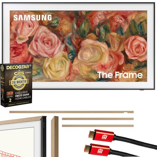 Samsung 50-in LS03D The Frame Smart TV Bundle with Modern Teak Bezel (2024) - QN50LS03DAFXZA + VG-SCFA50TKBZA