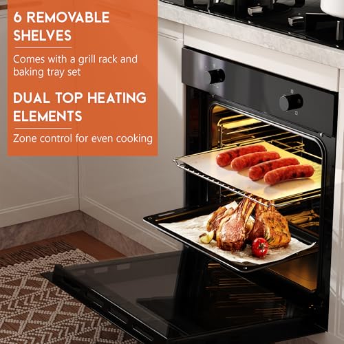 Four Encastrable 60CM et Plaque Induction 4 Feux Cooksir Ensemble Cuisson 65L