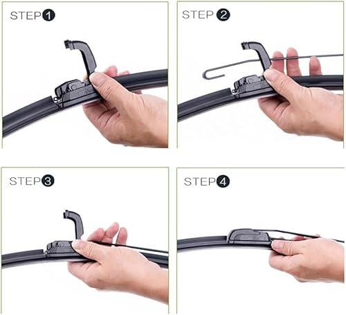 Miniatura 6 de Juego de 3 limpiaparabrisas delantero y trasero compatible con Kia Sorento MK2 2010-2014 limpiaparabrisas de 24 + 20 + 11 pulgadas