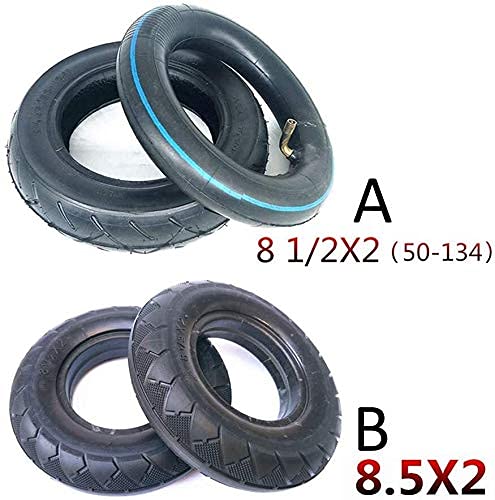 Neumáticos para patinetes eléctricos,8.5 pulgadas 8 1/2X2 (50-134) Neumáticos internos y externos engrosados,Neumáticos sólidos 8.5X2 a prueba de explosiones,Aptos para patinetes eléctricos/carros de