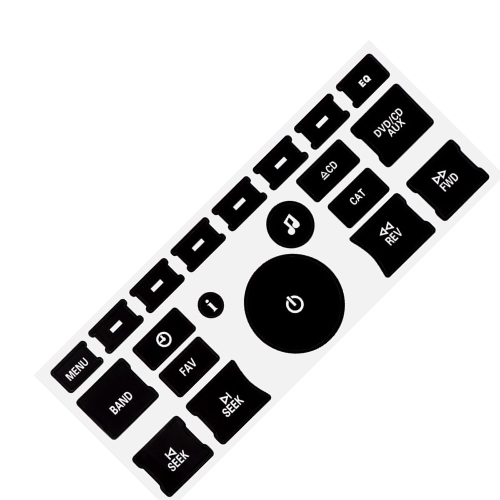 Switch Button Repair Stickers Compatible with GMC for Acadia SLE SLT for Denali 2006-2012 AC Control Climate Stereo Button Repair Stickers Car Accessories
