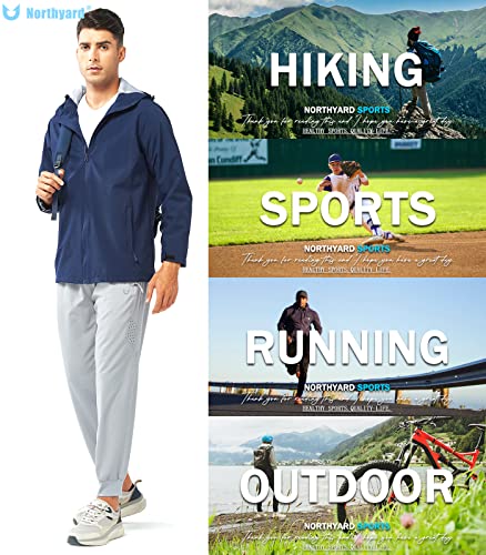 Image of NORTHYARD Men's Athletic Running Pants Lightweight Workout Joggers Quick Dry Gym Sweatpants Active Sports Track Training