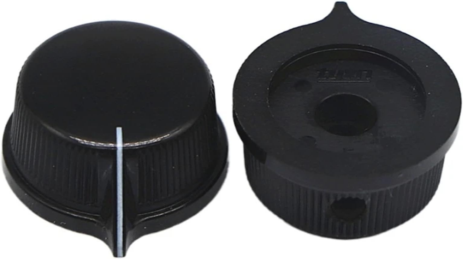 Guitar Knobs 10pcs Guitar Sound Amplifier Speaker Potentiometer Switch Circular Bakelite Knob 25.5x12.5mm(Black)