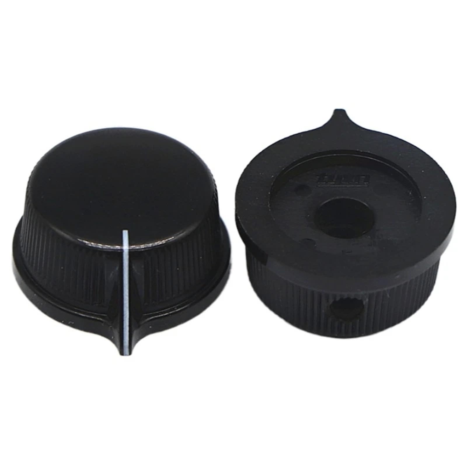 Guitar Knobs 10pcs Guitar Sound Amplifier Speaker Potentiometer Switch Circular Bakelite Knob 25.5x12.5mm(Black)