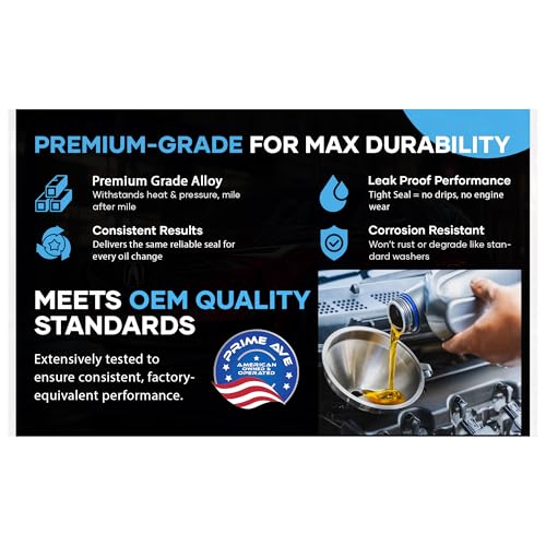 Image of Aluminium Oil Drain Plug Gaskets - 14mm Crush Washer for Leak Proof Sealing - Durable & Reliable Oil Plug Washer - Compatible with Audi & VW Part# N0138157 (Pack of 20)