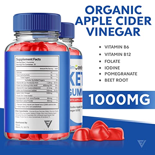 Slim Candy Keto Acv Gummies Weight Loss Shark Advanced Tank Slimcandy - Slim Keto Candy Apple Cider Vinegar Oprah Gunmies Belly Fat Winfrey Burner Diet Women Men (60 Gummies) #TOP3