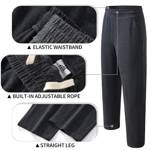 AIMPACT Mens Pajama Pants Cotton Soft Sleep Bottoms with Pockets Lounge Sleepwear PJ Pants 2 Pack2
