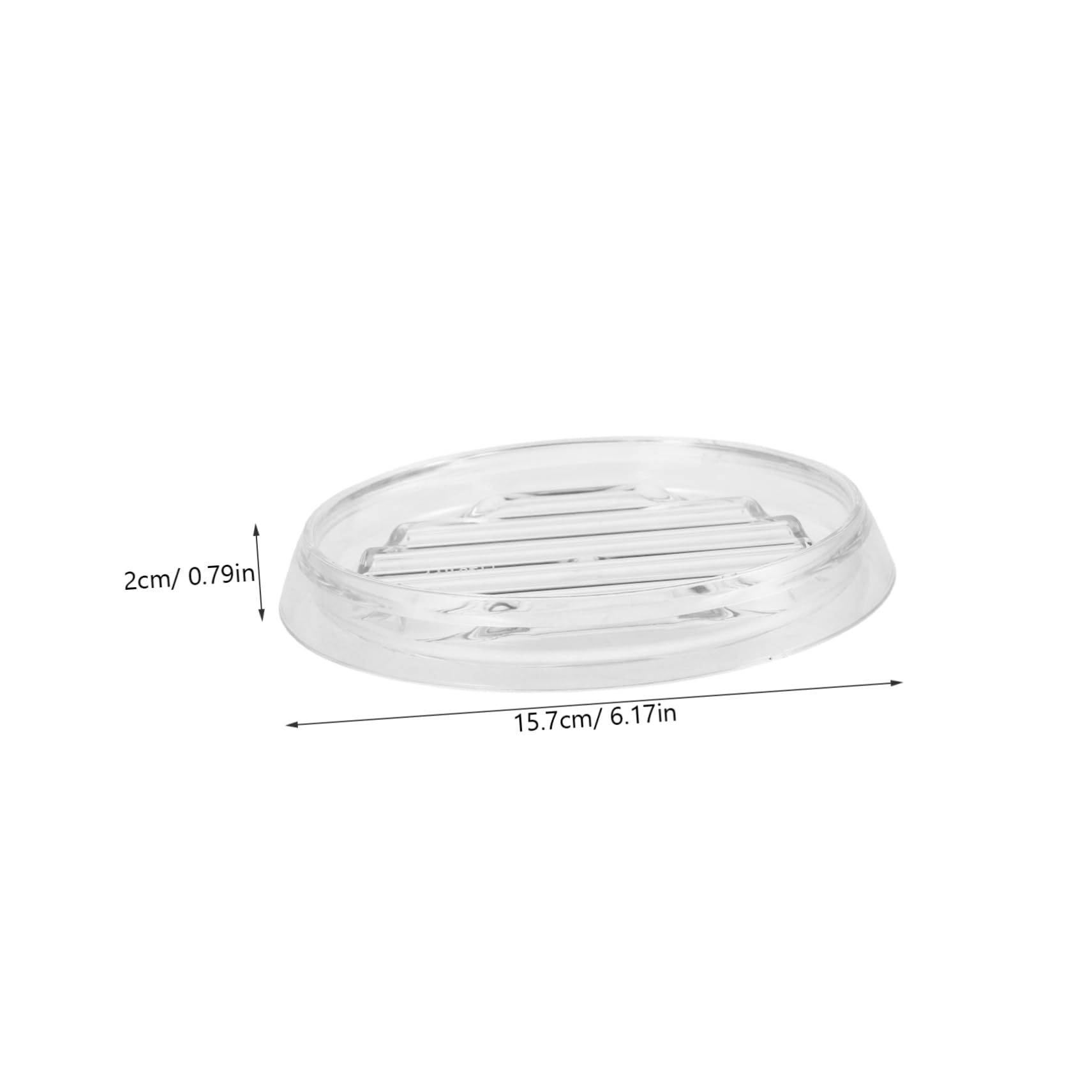 VOSAREA Round Transparent Kettle Mat Reusable Multi-Purpose Tray for Hot Dishes Cups Towels Non-Skid Base for Kitchen Dining Room Living Room and Coffee Table