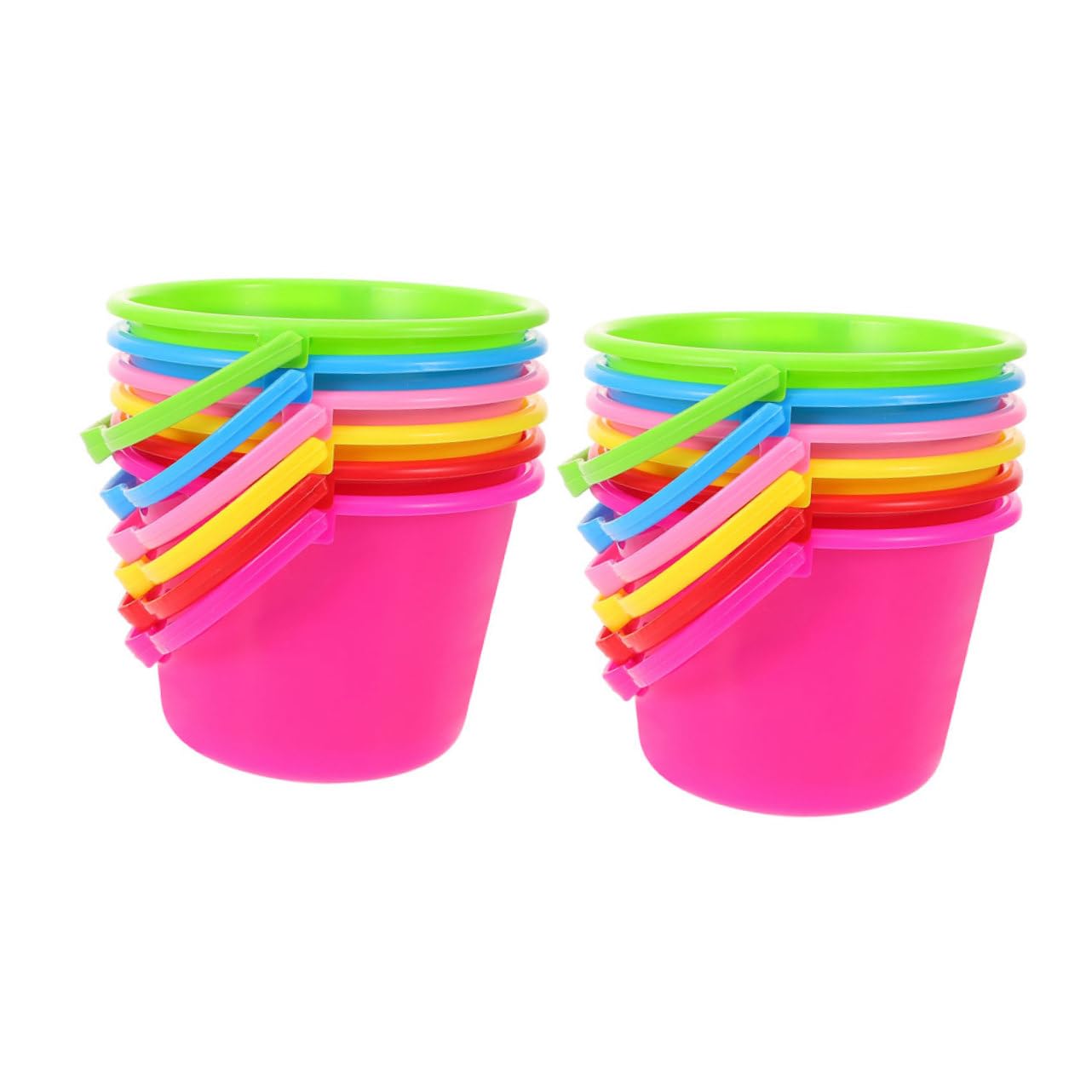 Mikinona 12 Piezas Cubos de Playa para Cubos Juguetes de Playa para Arena y Mar