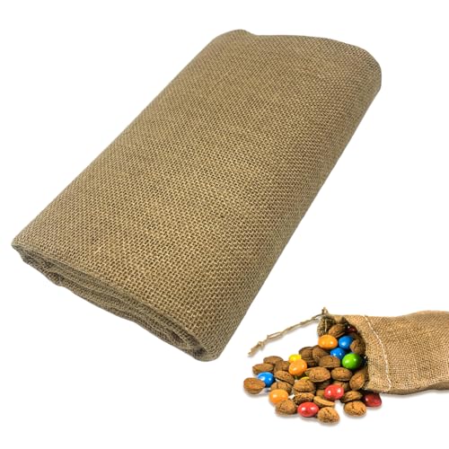 Tela de yute, 160 x 200 cm, tela de yute, venta por metros, bolsa de yute, tela grande, tela de arpillera, tela de yute, rollo de camino de mesa para casa, jardín, protección de plantas, invierno